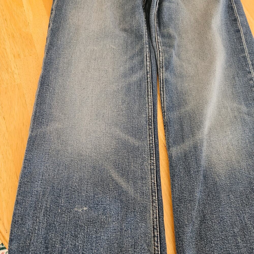 RE/DONE Originals Mid Rise Wide Leg Jeans West Coast Fade sz 26 Hemmed - Picture 10 of 12